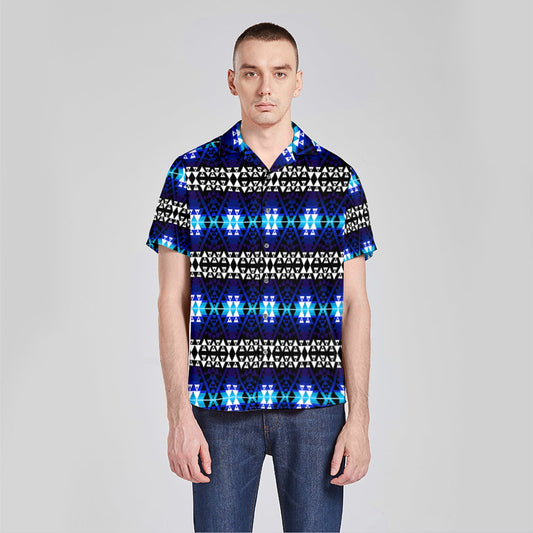 Writing on Stone Night Watch Button Up Silk Shirt