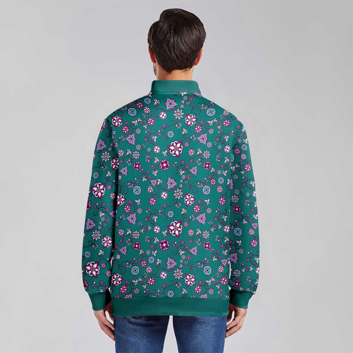 Burgundy Bloom Lightweight Jacket