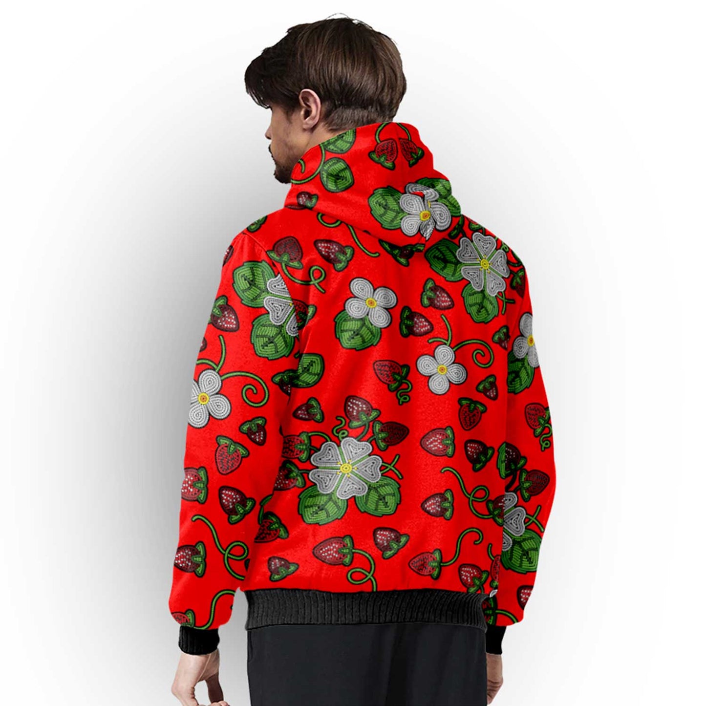 Strawberry Dreams Fire Sherpa Hoodie