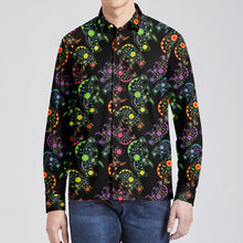 Load image into Gallery viewer, Floral Bear Men&#39;s Long Sleeve Dress Shirt
