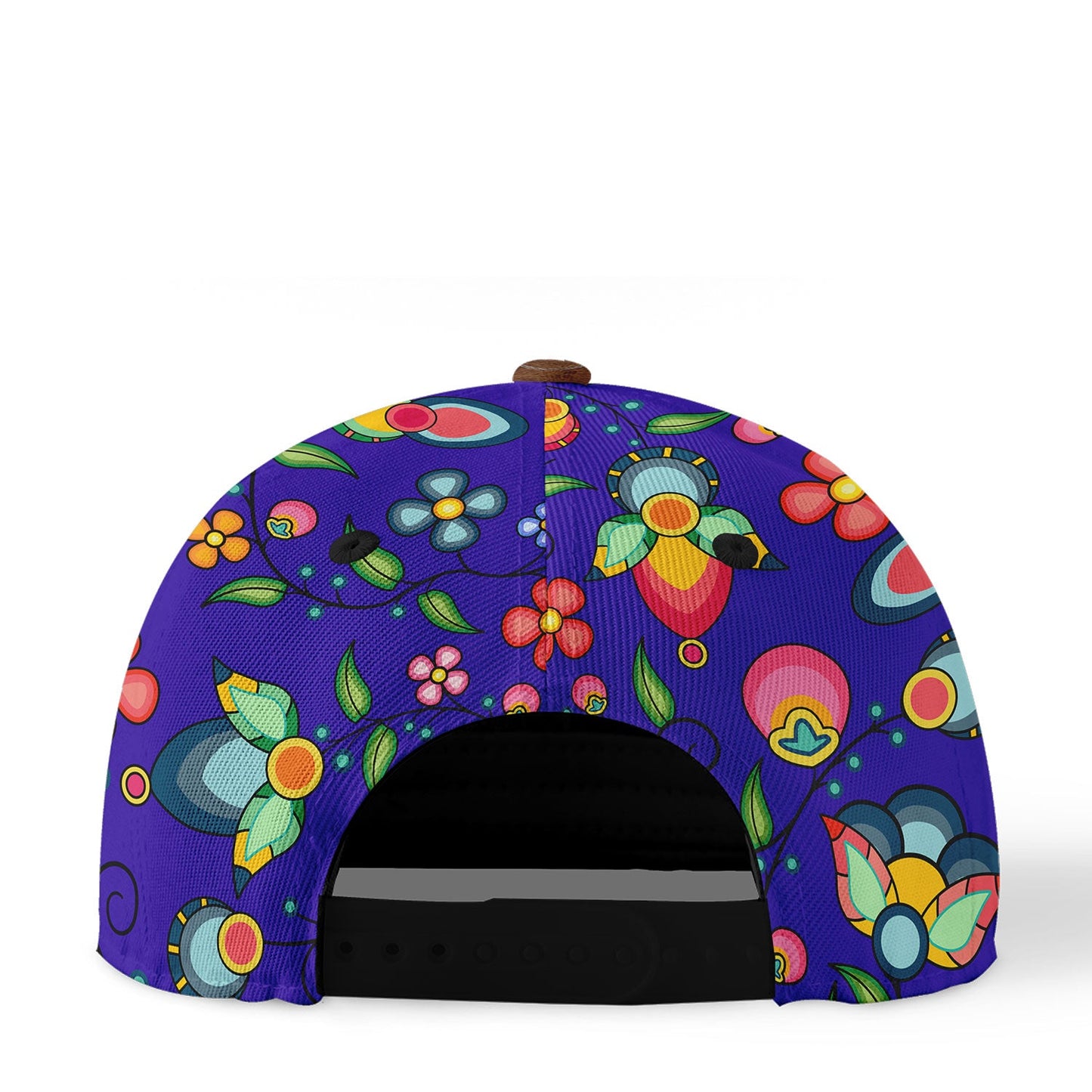 Floral Bounty Blue Snapback Hat