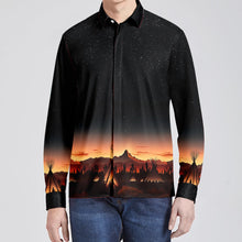 Load image into Gallery viewer, Sunset Tipis 1 Men&#39;s Long Sleeve Dress Shirt
