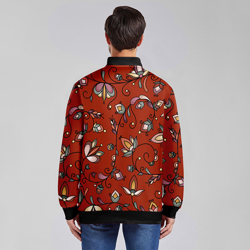 Burnt Sky Petals Red Lightweight Jacket