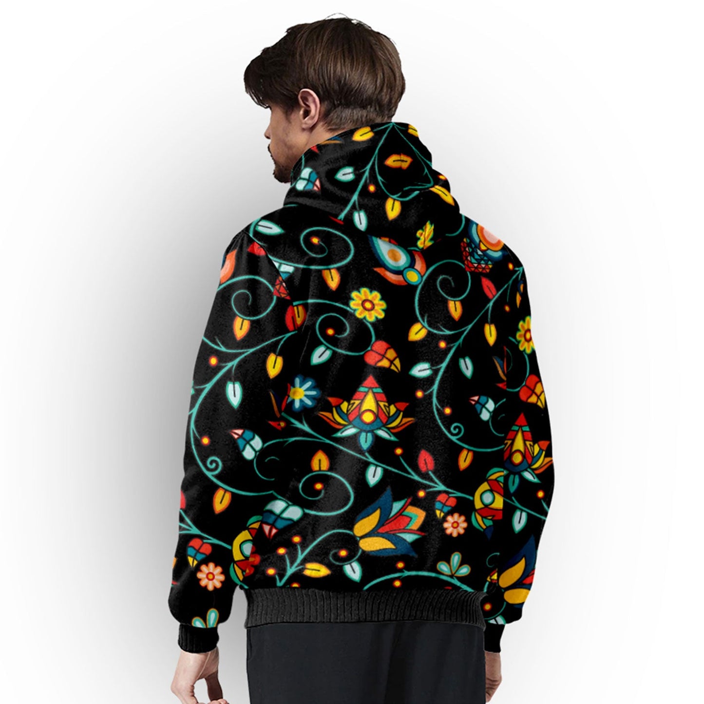 Thorny Path Black Sherpa Hoodie