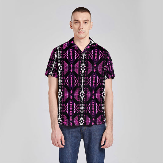 Upstream Expedition Moonlight Shadows Button Up Silk Shirt