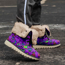 Load image into Gallery viewer, Indigenous Paisley Dark Orchid Polar Winter Boots
