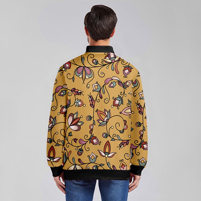 Burnt Sky Petals Gold Lightweight Jacket