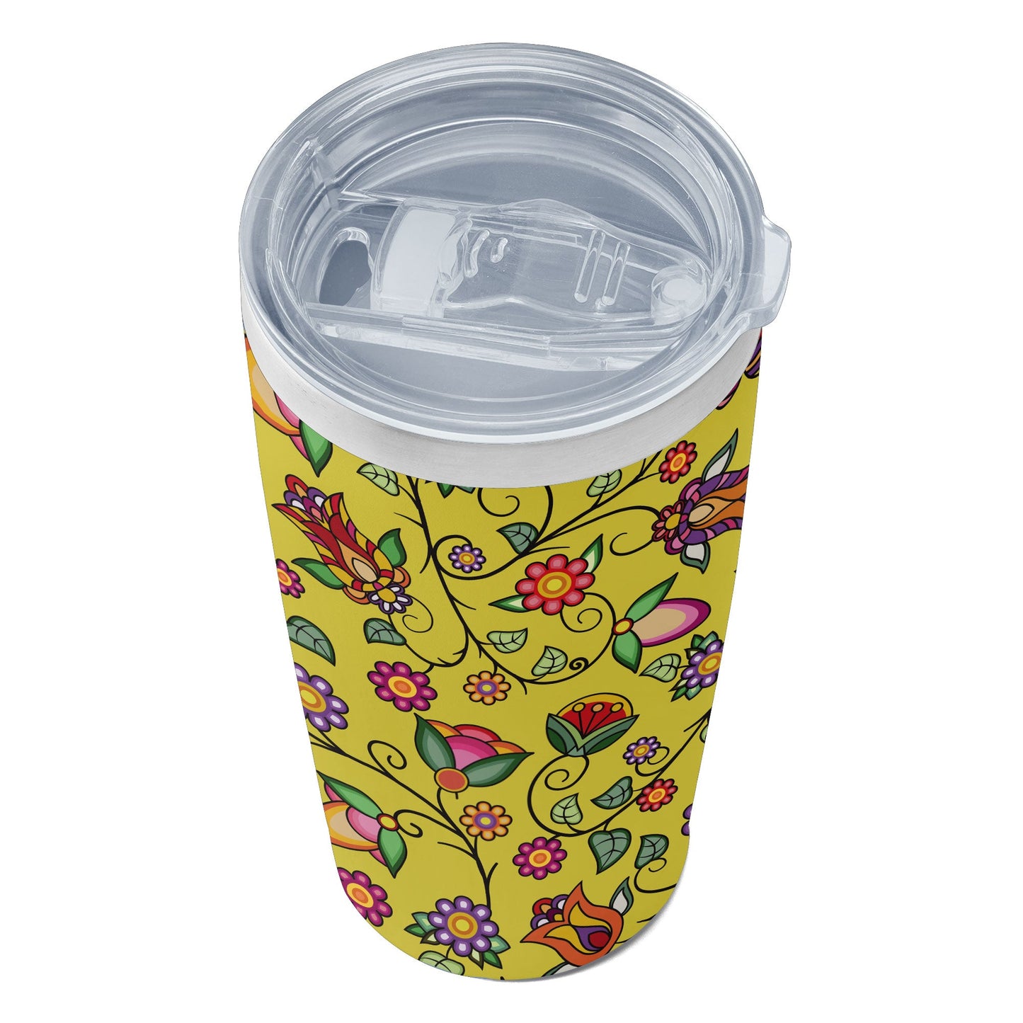 Heartbeat Petals Yellow 15OZ Tumbler