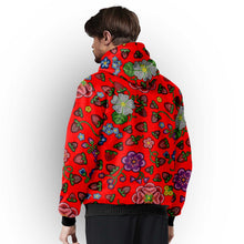 Load image into Gallery viewer, Berry Pop Fire Sherpa Hoodie
