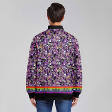 Load image into Gallery viewer, Culture in Nature Purple Zippered Collared Lightweight Jacket
