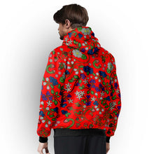 Load image into Gallery viewer, Grandmother Stories Fire Sherpa Hoodie
