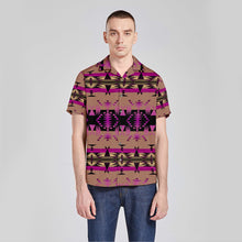 Load image into Gallery viewer, Between the Mountains Berry Button Up Silk Shirt
