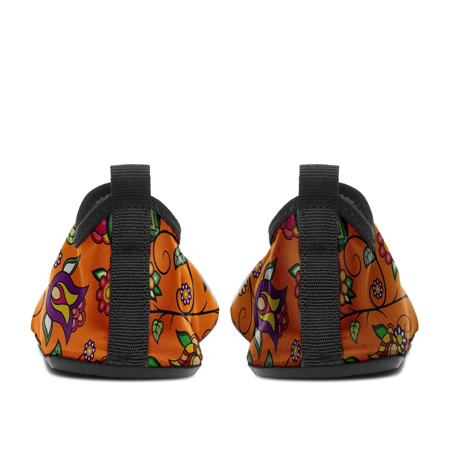 Heartbeat Petals ECM Orange Kid's Sockamoccs Slip On Shoes