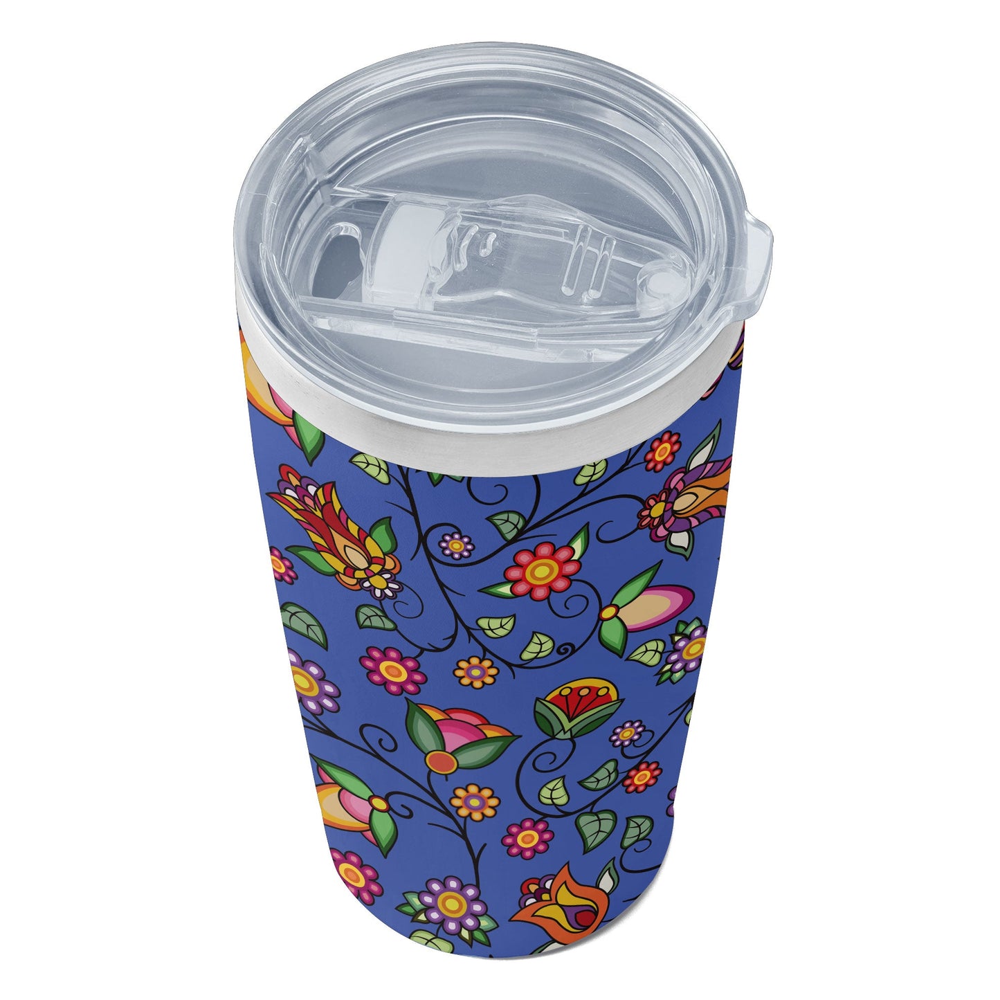 Heartbeat Petals Blue 15OZ Tumbler