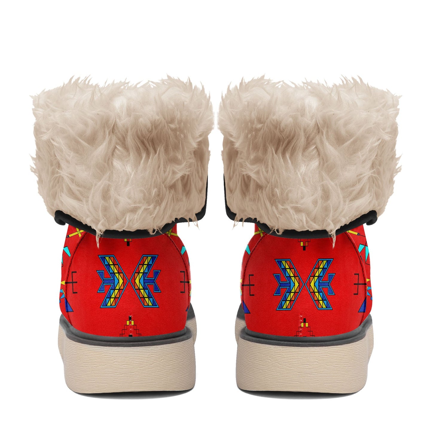 Rainy Chief Rainbow Red Polar Winter Boots