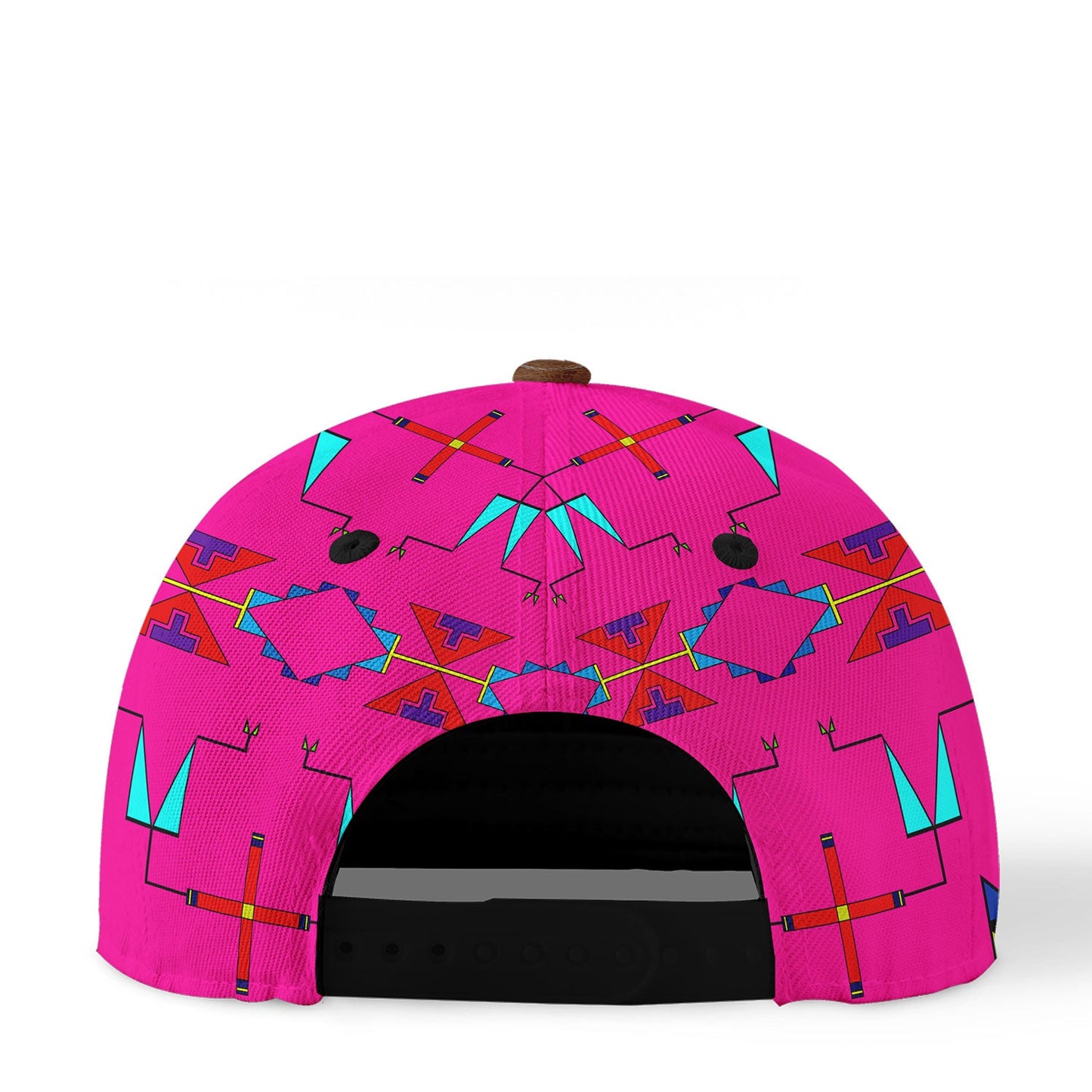 Rainy Chief Rainbow Hot Pink Snapback Hat