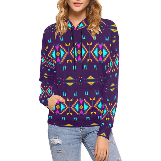 Rite of Passage Dark Purple Hoodie for Women