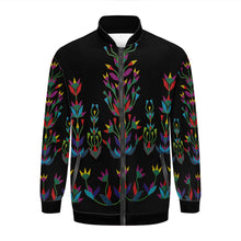 Load image into Gallery viewer, Dakota Diamond Memories Black Youth Zippered Collared Lightweight Jacket
