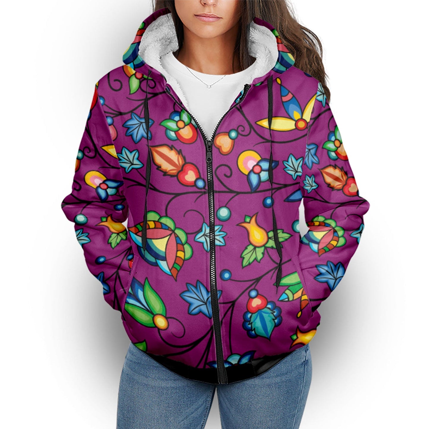 Prairie Plains Spirit Berry Soup Sherpa Hoodie