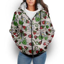 Load image into Gallery viewer, Strawberry Dreams Bright Birch Sherpa Hoodie
