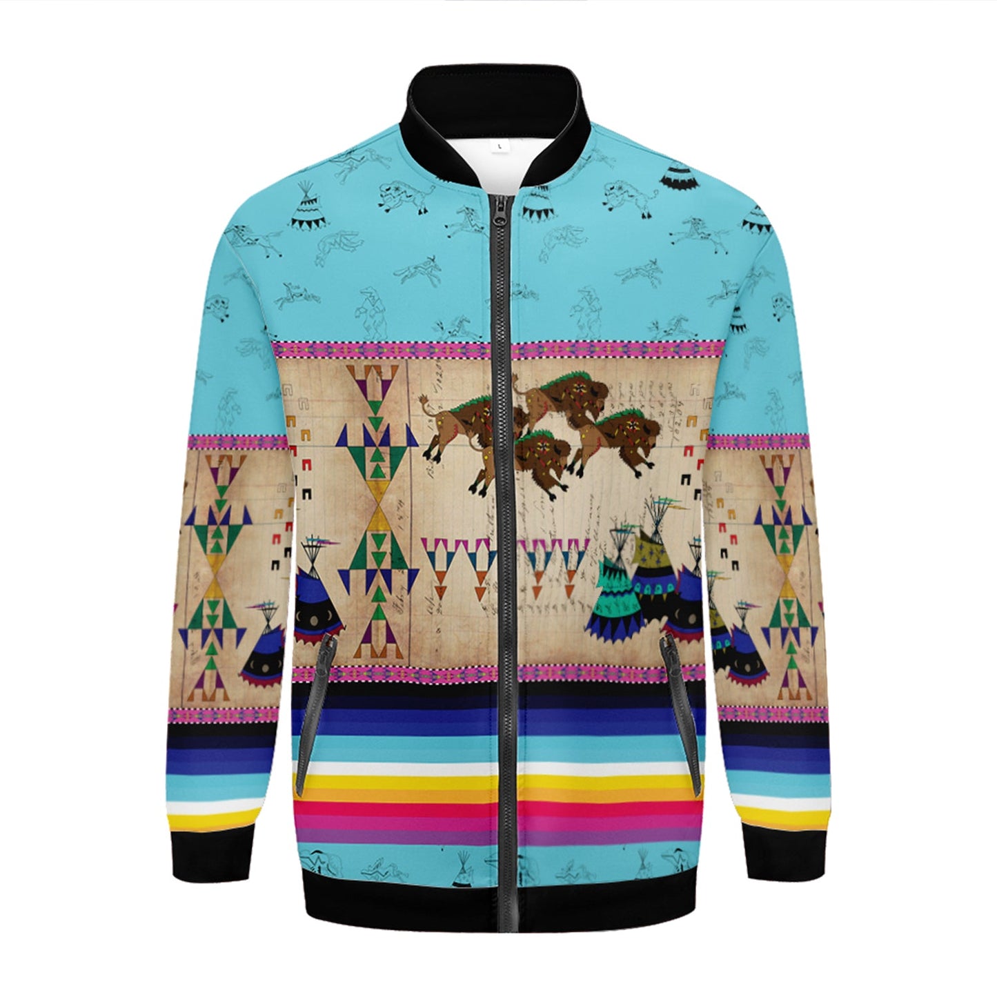 Buffalos Running Sky Lightweight Jacket
