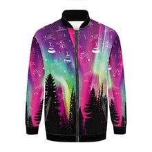 Load image into Gallery viewer, Aurora Medicine Animals 2 Zippered Collared Lightweight Jacket
