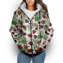 Load image into Gallery viewer, Strawberry Dreams Br Bark Sherpa Hoodie
