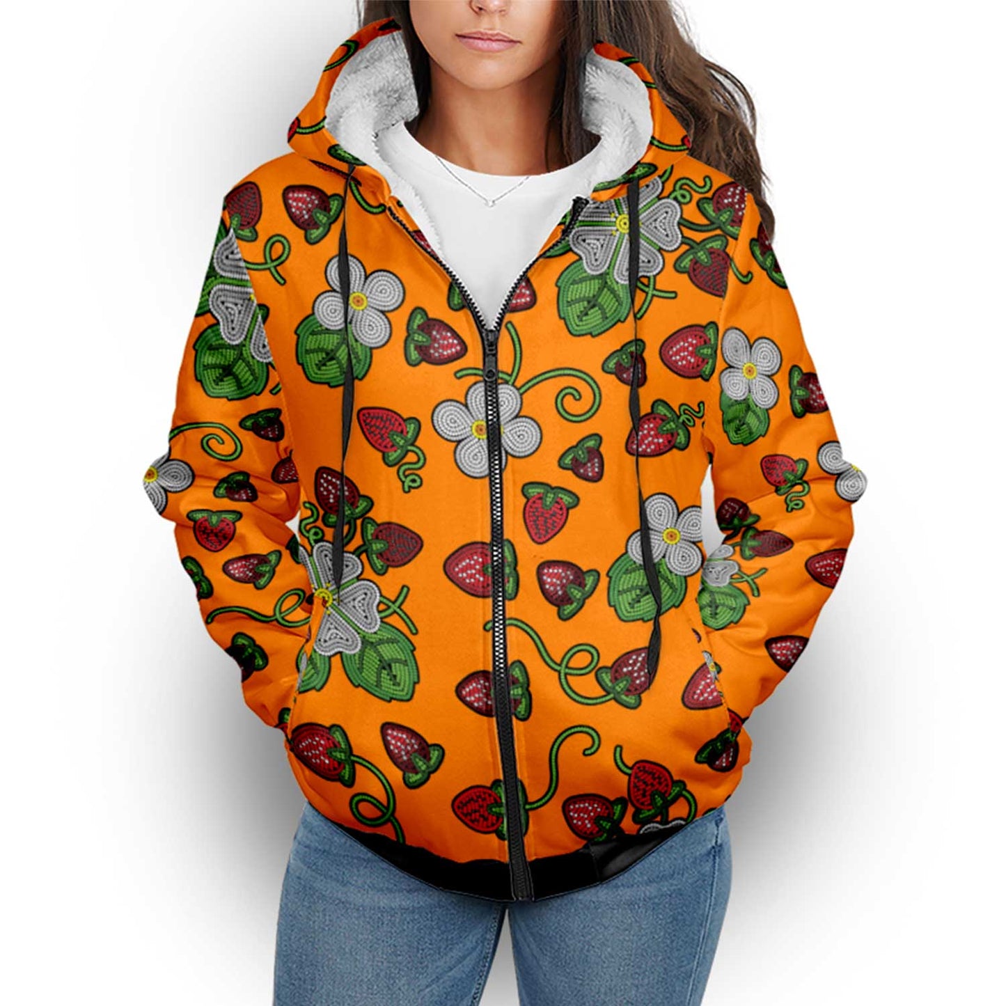 Strawberry Dreams  Carrot Sherpa Hoodie