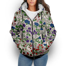 Load image into Gallery viewer, Grandmother Stories Bright Birch Sherpa Hoodie
