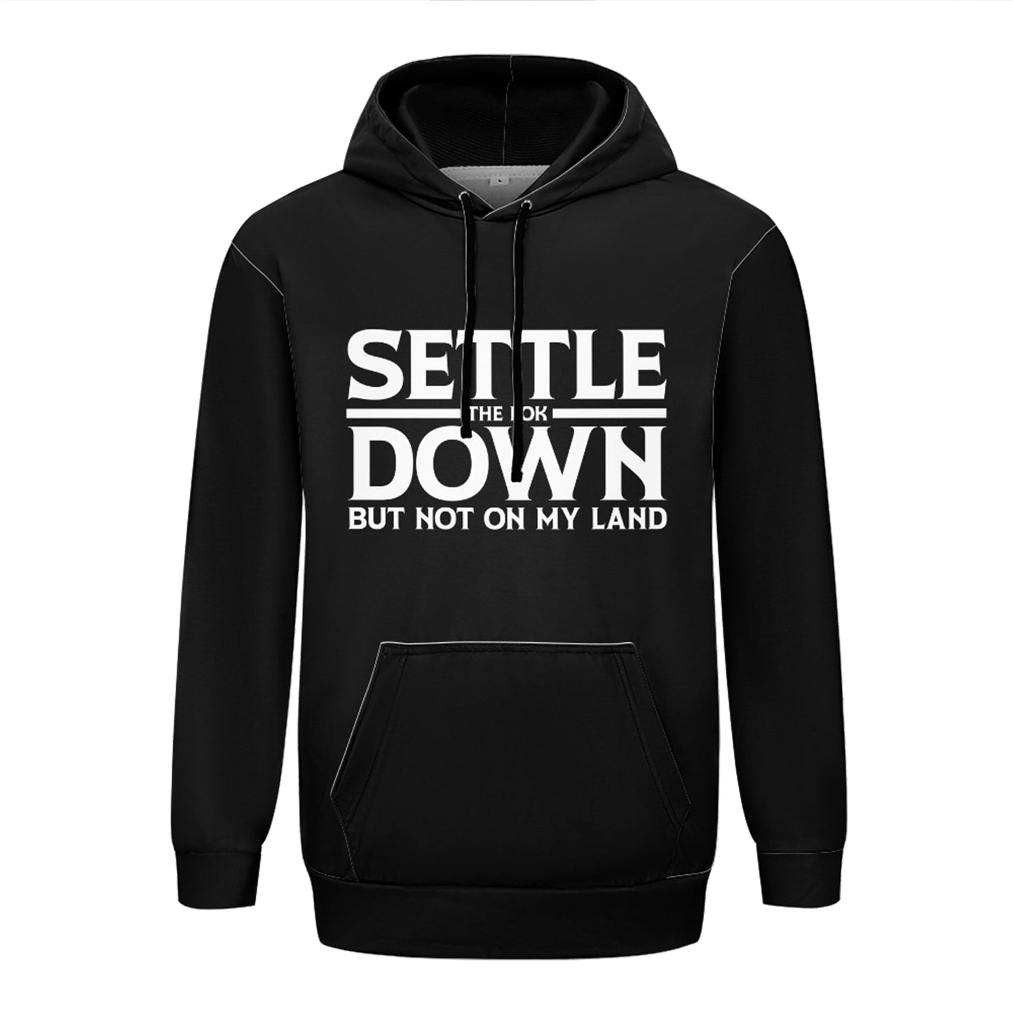 Settle the FOK Down 49Dzine Novelty Hoodie