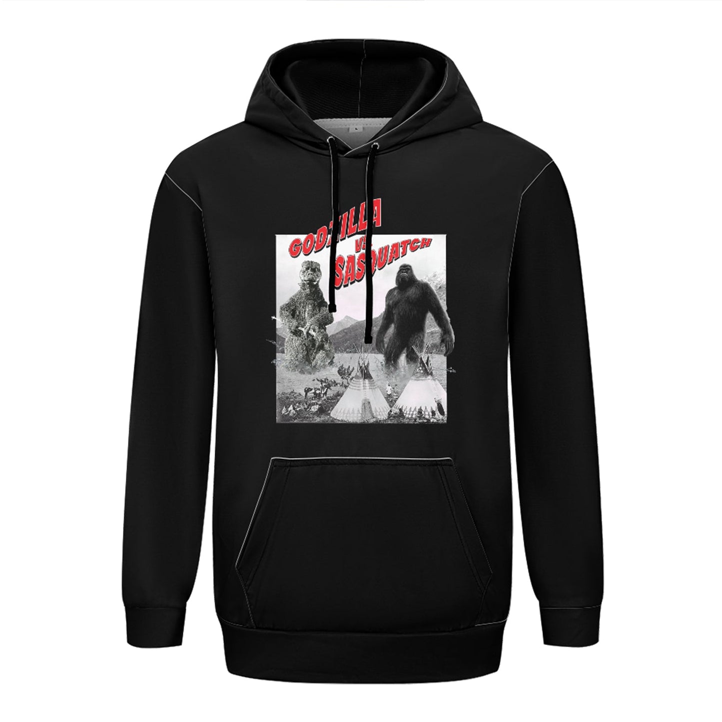 Godzilla Vs. Sasquatch 49Dzine Novelty Hoodie