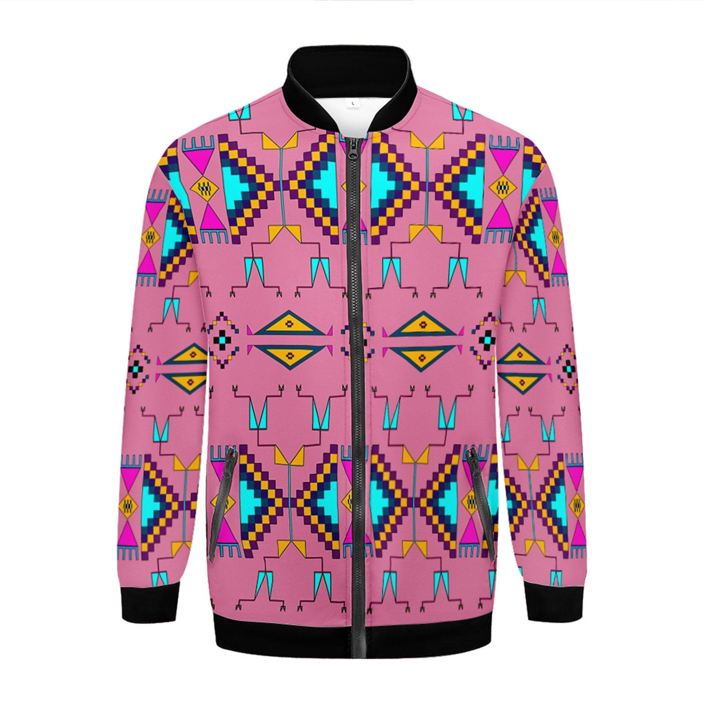 Rite of Passage Pink Zippered Collared Lightweight Jacket