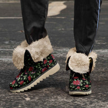 Load image into Gallery viewer, Red Beaded Rose Polar Winter Boots
