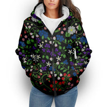 Load image into Gallery viewer, Grandmother Stories Mignight Sherpa Hoodie
