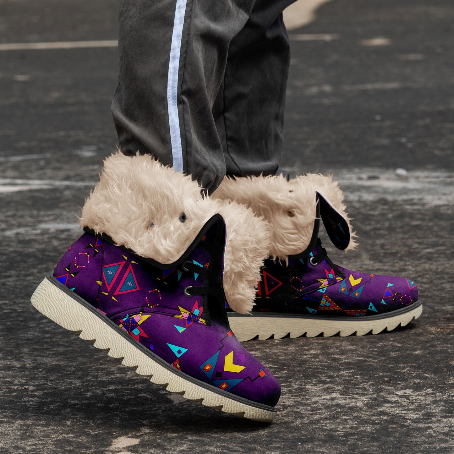 Enemy Territory Berry Polar Winter Boots
