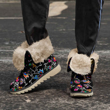 Load image into Gallery viewer, Indigenous Paisley Black Polar Winter Boots
