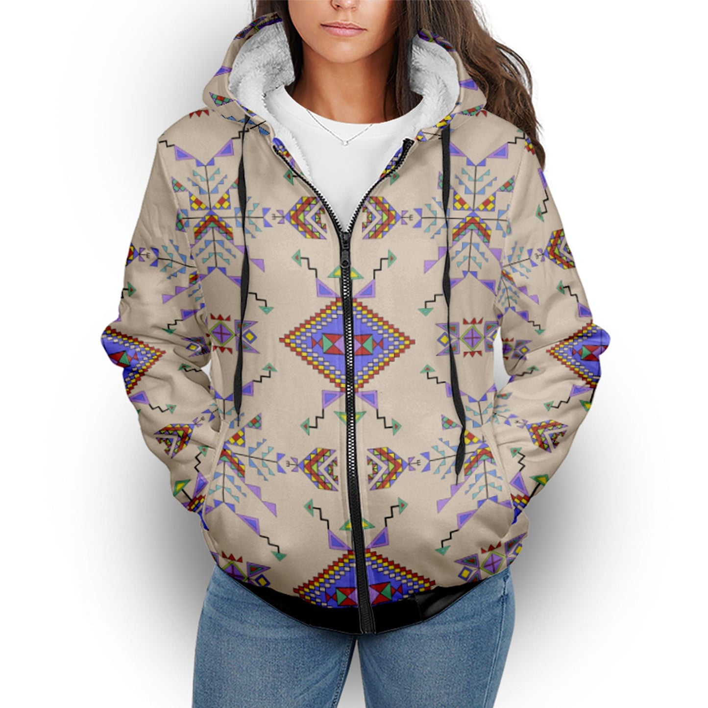 Buffalo Jump Hide Sherpa Hoodie