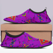 Load image into Gallery viewer, Buffalo Jump Purple Sockamoccs
