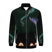 Load image into Gallery viewer, Dancing Skies Zippered Collared Lightweight Jacket
