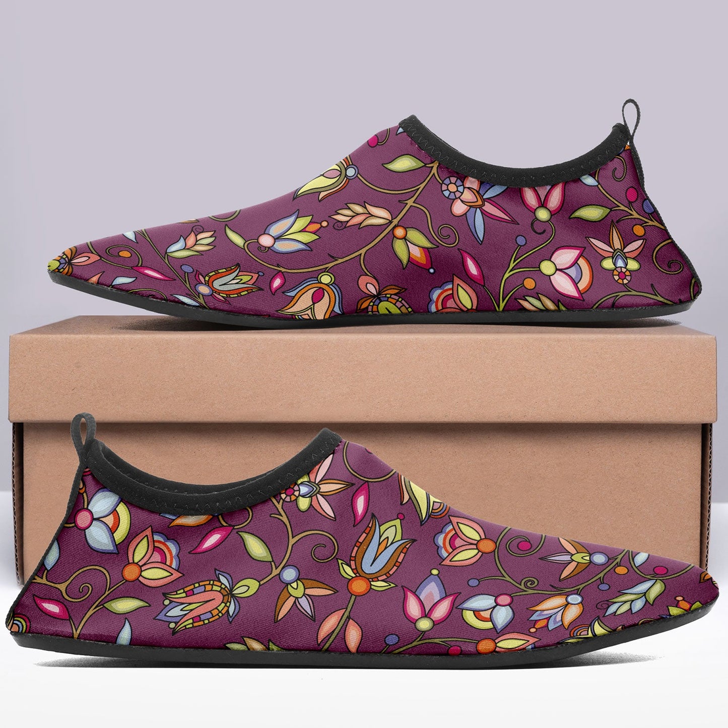 Buffalo Bloom Berry Bush Kid's Sockamoccs Slip On Shoes