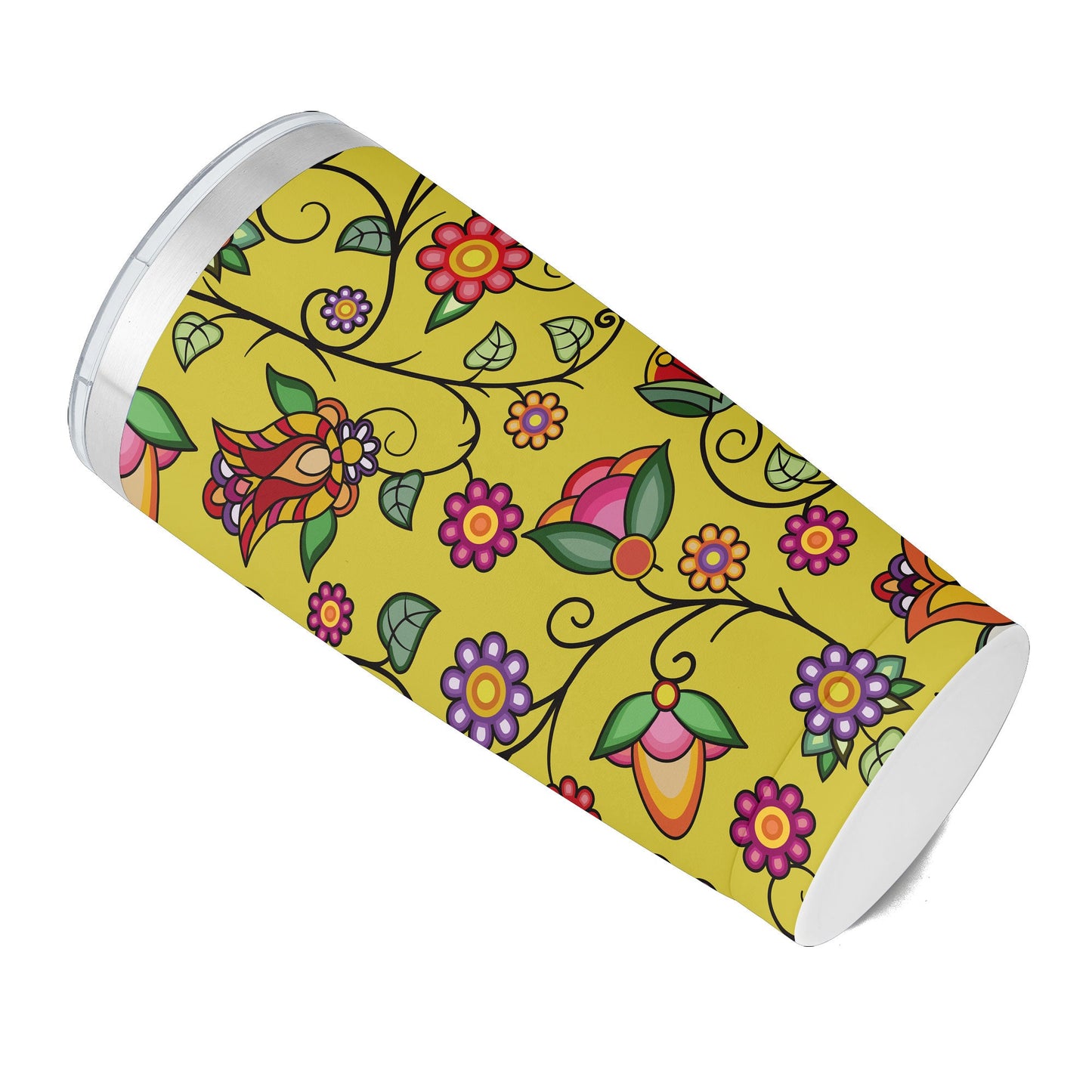 Heartbeat Petals Yellow 15OZ Tumbler