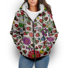 Load image into Gallery viewer, Berry Pop Bright Birch Sherpa Hoodie
