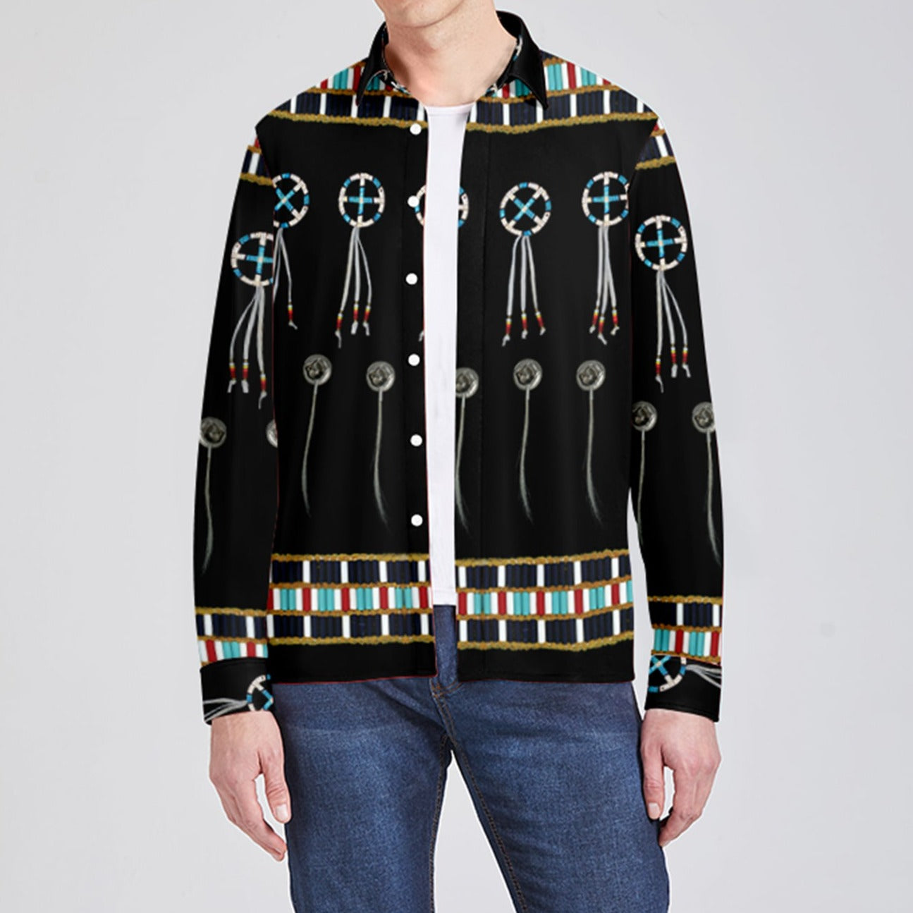 Beaded Bracelet Dress Shirt