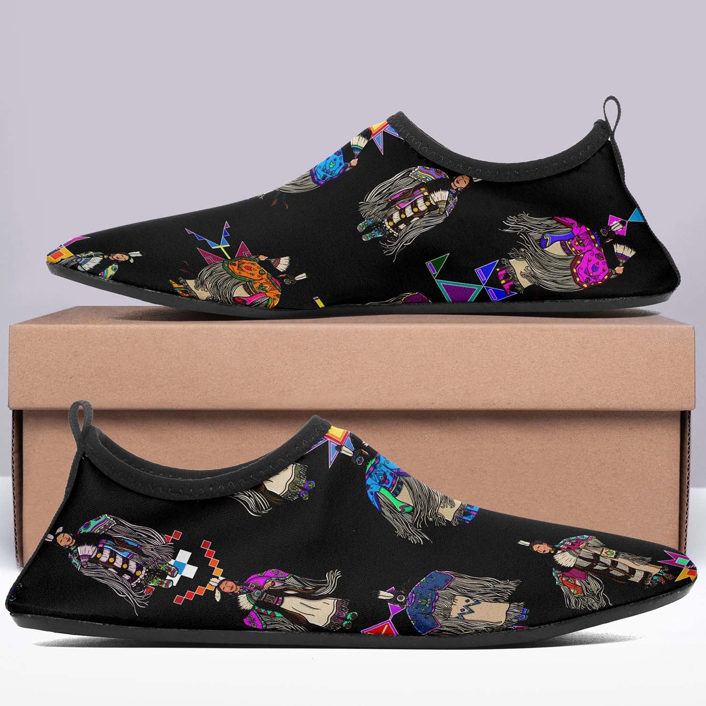Women's Tradish Dancers  Black Sockamoccs