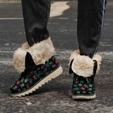 Load image into Gallery viewer, Berry Flowers Black Polar Winter Boots
