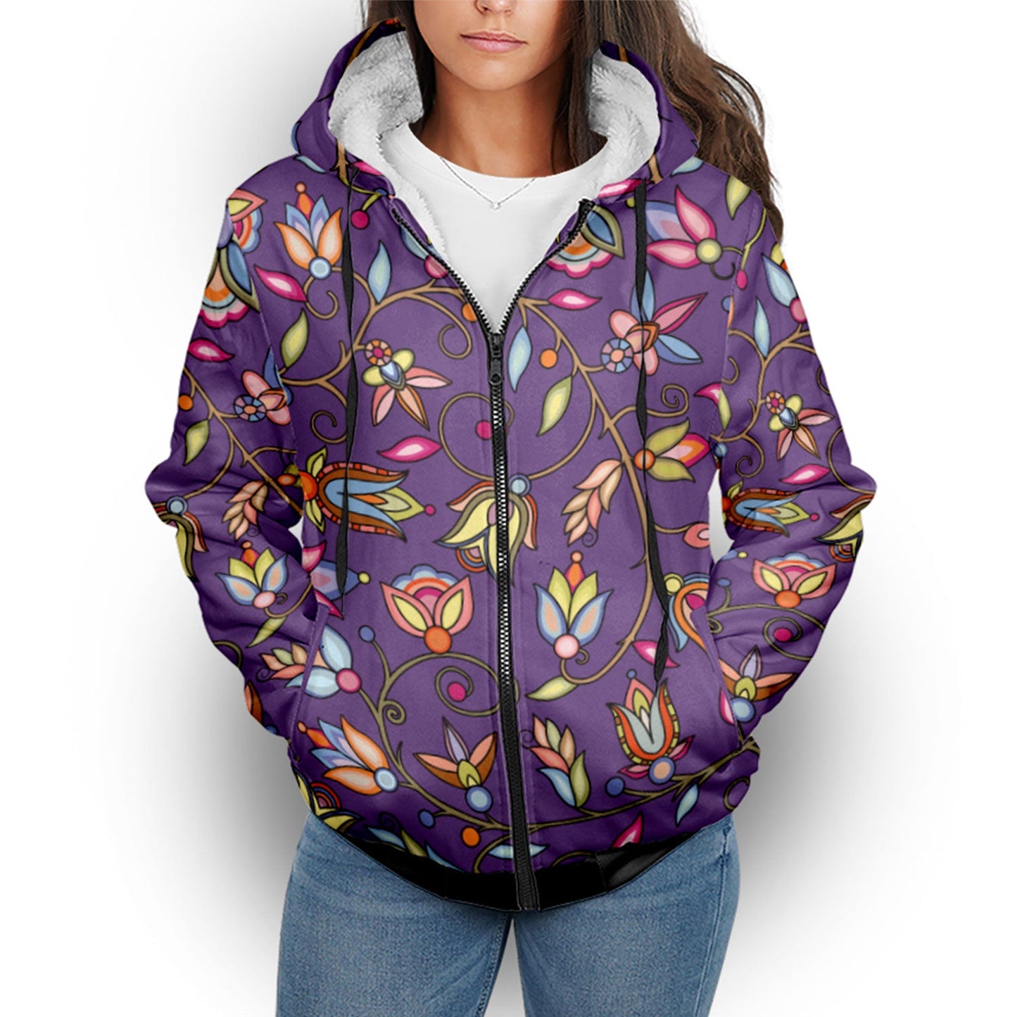 Buffalo Bloom Nightcloud Sherpa Hoodie