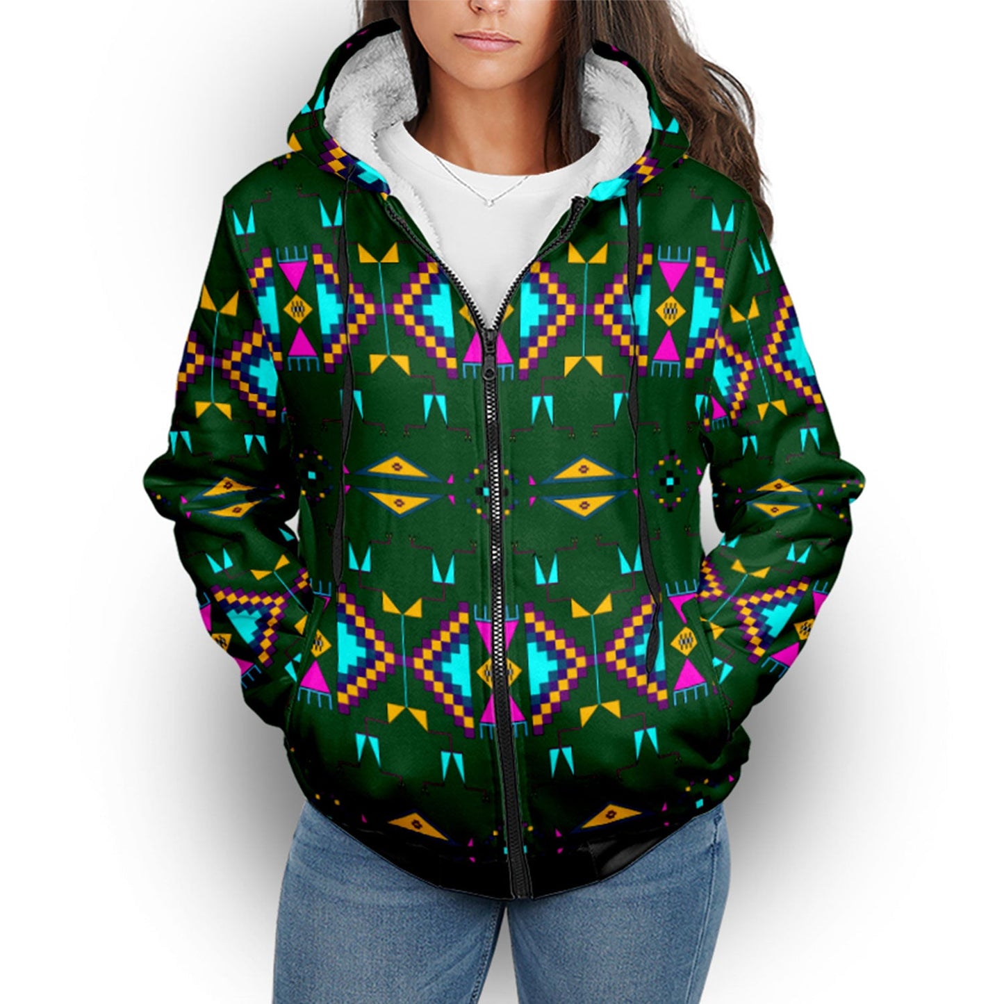 Rite of Passage Squash Leaf Sherpa Hoodie