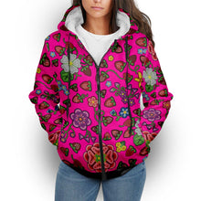 Load image into Gallery viewer, Berry Pop Blush Sherpa Hoodie
