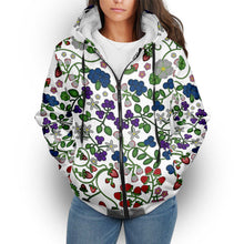 Load image into Gallery viewer, Grandmother Stories White Sherpa Hoodie
