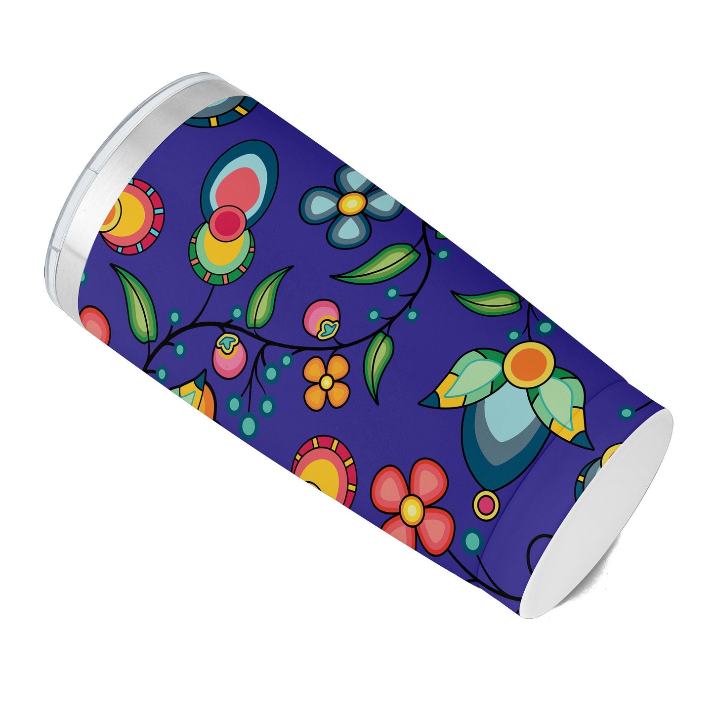 Floral Bounty Blue 15OZ Tumbler